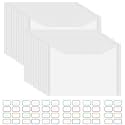 30 Pieces Clear Die & Stamp Plastic Storage Bag, Resealable Large Envelope Pocket for DIY Scrapbooking Paper Card Craft Making and Cutting Dies Stencil (5.9"x9.9")