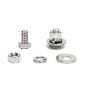 (30 Sets) 1/4-20 x 3/4" Hex Head Screw Bolt, Nuts, Flat Washer &amp; Spring Lock Washers, 18-8 (304) Stainless Steel, Fully Threaded, by Skvltvfyt
