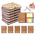 30 Sets Employee Appreciation Gifts Bulk Inspirational Spiral Notebook with Sticky Note and Motivational Bamboo Pens Thank You Gifts for Employees Coworkers,Teachers,Nurse,Office Staff,Team,Volunteer