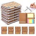 30 Sets Employee Appreciation Gifts Bulk Team College Graduate Thank You Gifts Inspirational Spiral Notebook with Sticky Note Motivational Bamboo Ballpoint Pens for Nurse Teacher Employees Coworker