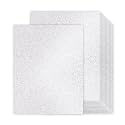 30 Sheets Silver Glitter Cardstock 8.5 x 11 Inches,92lb Heavyweight,No Shed