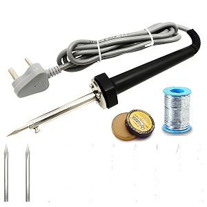 30 watt soldering iron machine with 2 replacement bits soldering kit