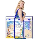 AKAYOK 30 x 24 Inch Art Portfolio Case, Portfolio Folder for Artwork, Posters Storage Bag with Pocket and Handle Waterproof Art Portfolio Bag for Poster, Scrapbook, Keepsake and Bulletin Board