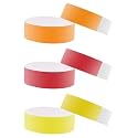 300 PCS Concert Accessories, Paper Wrist Band for Events, Paper Wrist Band, Neon Band, Paper Wristbands Arm Bands, Concert Party Wristbands Party Waterproof Hand Bands (Fluorescence)