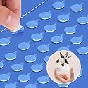 300 PCS Double Sided Tape, Upgraded Clear Sticky Dot Stickers with Tiny Handle, Removable Gel Glue Putty for Poster Museum Wall Hanging