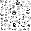 300+ PCS Funny Pumpkin Ghost Halloween Temporary Tattoos For Kids Boys Girls Men Women Finger Hand Neck Tattoos Halloween, Realistic Small Witch Skull Spider Fake Tattoo Sticker Halloween Accessories
