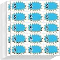 300 Pcs Garage Sale Stickers, (2"x3") Removable Adhesive Price tag Stickers for Yard Sale, Price Labels for Retail, Annual Community, Flea Market (Blue)