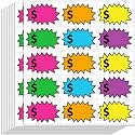 300 Pcs Garage Sale Stickers, (2"x3") Removable Adhesive Yard Sale Price tag Stickers with Space to Write Pricing, Rummage Sale Price Labels for Retail, Flea Market, Annual Community Sales