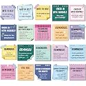 300 Pcs Motivational Mental Health Affirmation Stickers, Vibrant Color