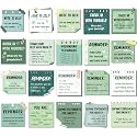 300 Pcs Motivational Mental Health Affirmation Stickers, Green Series