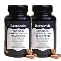 3000mg Iris Sea Moss, 2000mg Black Seed Oil, 1000mg Ashwagandha, 1000mg Burdrock Root, 1000 mg Bladderwrack with Black Pepper &amp; Vitamin C |Vitality &amp; Energy Support | All-in-one supplement| Pack of 2