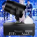 3000W Snowflake-Shaped Snow Machine, Remote-Controlled Snow Machine, Intelligent Oscillating Type, Suitable for Party and Event Stages.