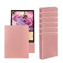 300CT Rose Gold Card Sleeves for Lorcana, MTG - Clear Front Textured Back, Standard Size for MTG, Baseball, Sports Cards, Game Cards