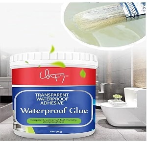 al- falah 300gm crack seal glue with brush  transparent waterproof solution for roof leakage  waterproofing agent for lasting protection  epoxy resin sealant for pipes walls tiles