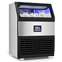 SOZT® Commercial Ice Maker Machine 300LBS/24H, 75LBS Storage