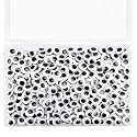 300PCS 15mm Googly Eyes Self Adhesive for Crafts with Storage Box.