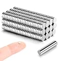 300pcs 3x1mm Tiny Magnets (Actual Size) - Mini Little Small Round Thin Magnets for 3D Printing, Crafts, DIY, Refrigerator, Office and Home Projects