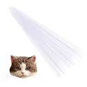 300PCS Simulated Animal Whiskers for Crafts, 3 Inches Craft Animal Whiskers Simulated Cat Whisker Animals Needle Felting Whiskeres Plastic Supplies for Stuffed Whisker Muppet (White)