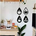 Coffee Bean Wooden Wall Decoration Cutout Hanging Best For Home Living Room Dinning Area Kitchen Cafe Office Decor For Coffee Lovers Decorative Item 4 Pcs Set