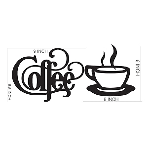 coffee cup letter wooden wall decoration cutout hanging best for home living room dinning area kitchen cafe office decoration for coffee lovers decorative item