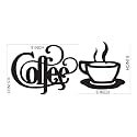 Coffee Cup Letter Wooden Wall Decoration Cutout Hanging Best For Home Living Room Dinning Area Kitchen Cafe Office Decoration For Coffee Lovers Decorative Item