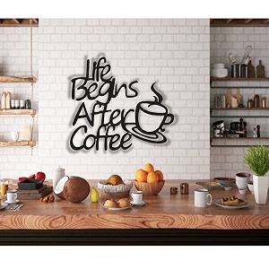 life beigns with coffee wooden wall decoration cutout hanging home decorative living room dinning area kitchen cafe office decoration for coffee lovers decorative