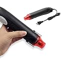 300W Mini Heat Gun, 200℃ & 350℃ Dual Temperature Handheld Heat Gun, Electric Heating Tools for Epoxy Cup Removal, Resin Paint, Drying