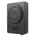 300W Underseat Car Subwoofer, 8" Truck Subwoofer with Built in Amp, Powered Jeeps Sub Bass Speaker Kit for Vehicles, Vocal and Pure Bass Outputs Dual Mode, Free Adjustment (Black)