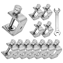 304 Stainless Steel C Clamp,30mm Mini Tiger Clamp,12 Pack