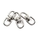 304 Stainless Steel Eye to Eye Swivel Ring,M8 5/16" Key Ring Keychain Connectors for Anchor Chain (3PCS)