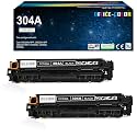 304A Black Toner Cartridges 2-Pack Replacement for HP 304A CP2025 CM2320