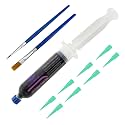 30cc Black UV Solder Mask Ink,Black UV Curing Solder Mask Ink,Black UV Solder Mask Ink,UV Curing Black Solder Mask BGA PCB Solder Resist Ink with Arcing Prevention, Prevent Corrosive Arcing