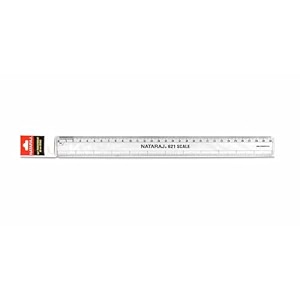 30cm nataraj scale  pack of 20 transparent plastic rulers  clear markings shatter-resistant ideal for school college office art amp craft use