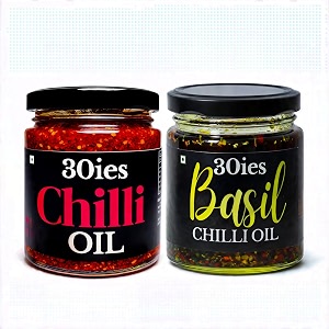 30ies chilli oil combo  chilli  basil  170g each