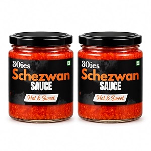 30ies restaurant-style schezwan sauce amp chutney  170g each  pack of 2