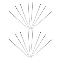 30pcs Acrylic Round Sticks for Figurine Support and Display