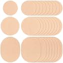 Pndeyo 30pcs Moleskin Pads for Feet, 3 Sizes, Nude Color