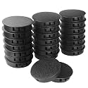 45mm Plastic Hole Plugs - Masendelk Snap-in End Caps - Black - 30pcs