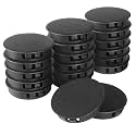 50mm Plastic Hole Plugs - Masendelk Snap-in End Caps - Black - 30pcs