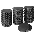60mm Plastic Hole Plugs - Masendelk Snap-in End Caps - Black - 30pcs