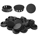 38mm Plastic Hole Plugs - Masendelk Snap-in End Caps - Black - 30pcs