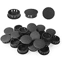 30mm Plastic Hole Plugs - Masendelk Snap-in End Caps - Black - 30pcs