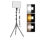 30W Upgraded Photography Lighting Kit, Anautin 1-Pack LED Video Lighting for Video Recording, 3700Lux Studio Lights with Tripod Stand for Photography, Streaming, Gaming, Podcast, Filming, Vlogging