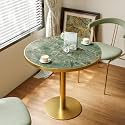 31.5'' Tulip Table, Round Dining Table with Sintered Stone Tabletop