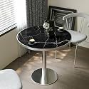 31.5'' Tulip Table, Round Dining Table with Sintered Stone Tabletop