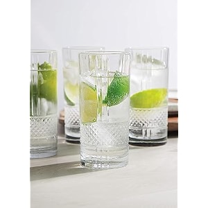 310ml mojito glass set - crystal glassware for cocktails whiskey wine and juice - home and kitchen party glasses aesthetic drinking glasses - includes transparent glasses for water - set of 12