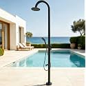 316 Marine Grade Stainless Steel Free Standing Outdoor Shower w/Foot Wash