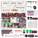 318 Piece Rotary Tool Accessories Kit with Sanding Drum, 1/8 Inch Shank Universal Fit Rotary Tool Bits for Sanding, Cutting, Grinding, Polishing, Cleaning, Drilling, Engraving, Woodworking DIY