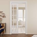 Pocket Door,15-Lite Clear Glass Doors,Home 32x80 Sliding Door