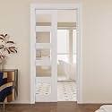 Pocket Door,5-Lite Clear Glass Doors,Home 32 x 80 Sliding Door